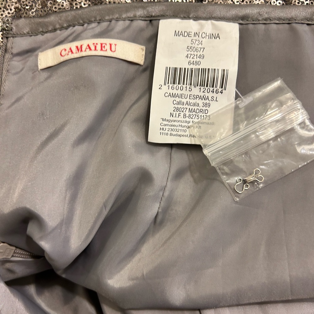 Sequin Silver Skirt - Picture 4 of 4